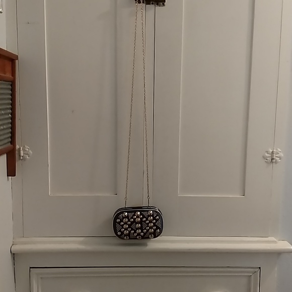 🎀MMS Mini blue hard shell crossbody bag - Picture 4 of 8